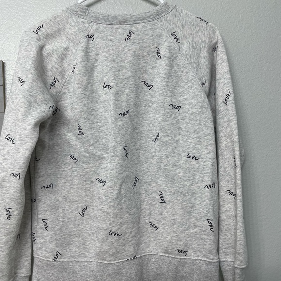 Old Navy Love Sweatshirt Grey Preowned Xsmall - Picture 4 of 5
